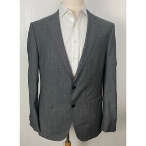 Men Hugo Boss Novan4 2-button wool blazer suit jacket sport coat, 44R